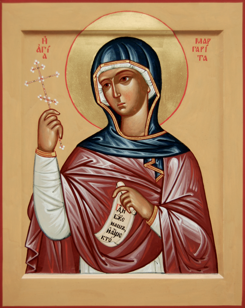 Икона вмц Марины Маргариты Антиохийской.