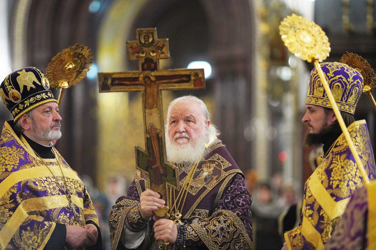 Патриаршее богослужение храме Христа Спасителя