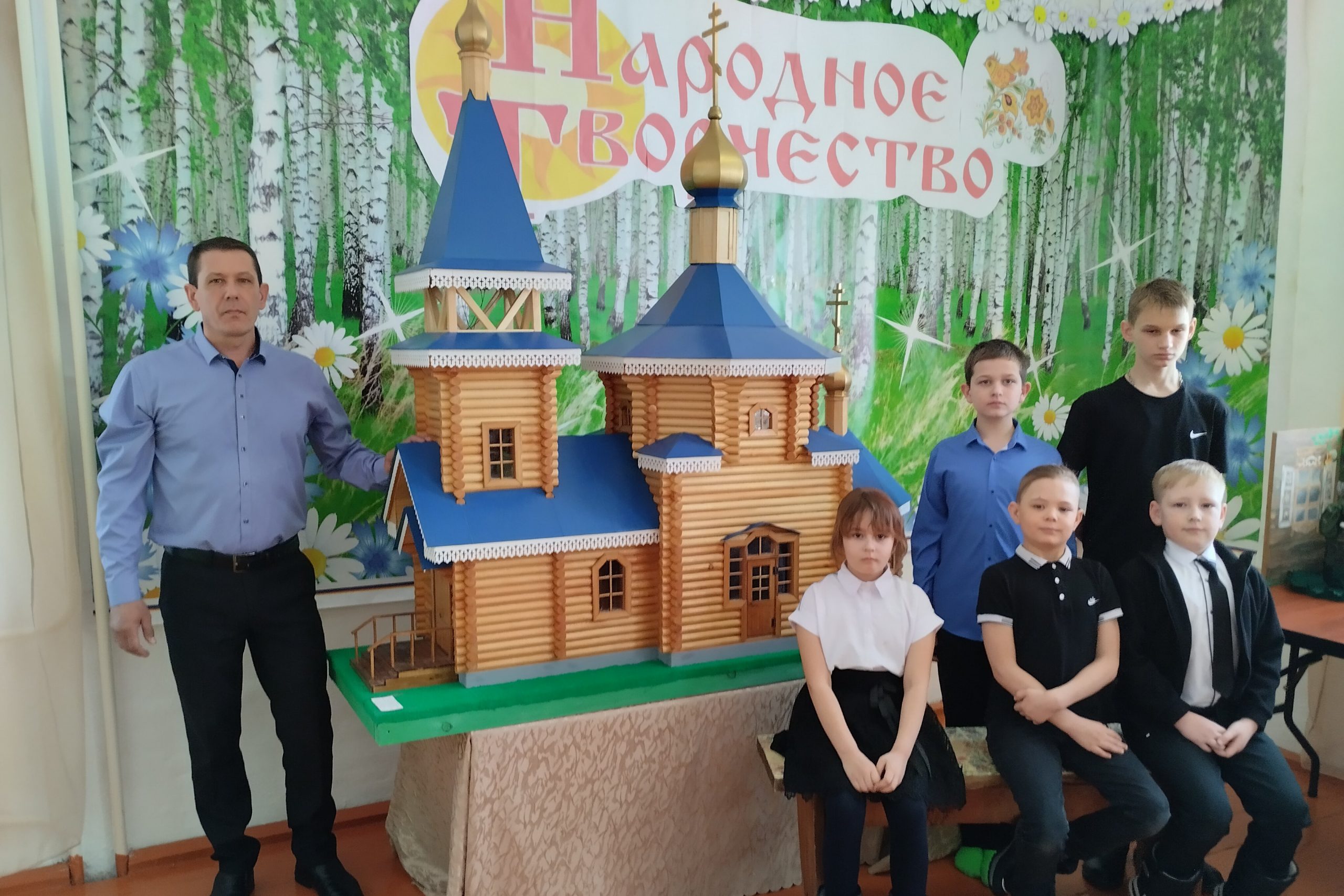 Макет тюхтетского храма победил в муниципальном этапе краевого творческого фестиваля