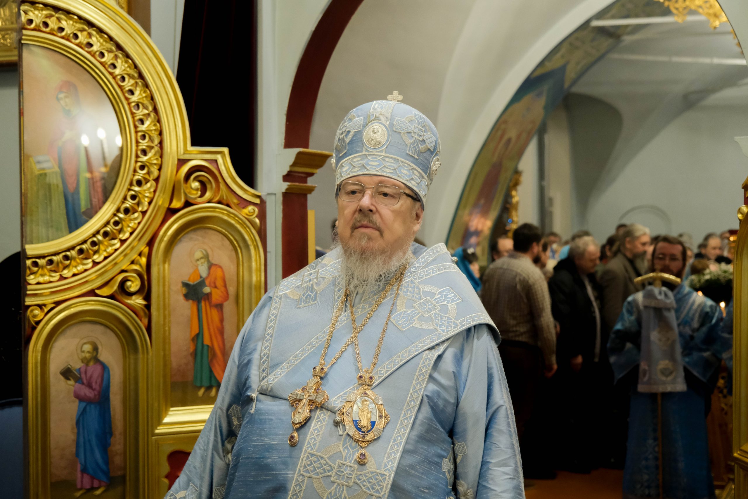 Правящий архиерей совершил всенощное бдение в Благовещенском монастыре города Красноярска